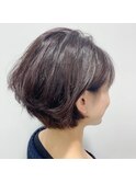 【小顔補正立体カット】束感ショート×暗髪/新越谷 南越谷