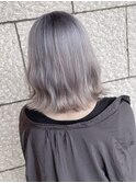 ボブ/カーキグレージュ/大人かわいい/フェザーバング