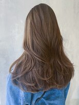 アイティーバイアルバム 藤沢店(IT by ALBUM)&nbsp;ハイライトベージュレイヤーカット_アースカラーブルー_ba365521