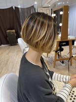 ネオリーブ チロル 横浜西口店(Neolive CiroL.)&nbsp;ぷつっとボブ　縮毛矯正　酸性ストレ