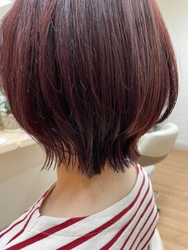 アメイジングヘアー 中沢店(AMAZING HAIR) レイヤーボブ×イヤリングカラー/ひし形ボブ/ひし形ショート