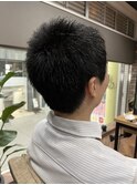 ベリーショート×黒髪×カジュアル