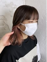 プライズ 池袋店(prize)&nbsp;インナーカラーピンクベージュ10代20代池袋