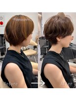 ロンドプロフィール 浦和(Lond profil)&nbsp;Lond.海気　大人丸みショート　Before After