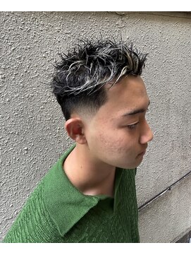 スティーロ 渋谷(Steelo) テーパーフェード×ハイライト