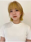 福井 デザインカラー ハイトーンカラー ボブ レイヤーカット