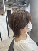 【カット＋カラー】3Dハイライト×ウルフ/新出奈津樹