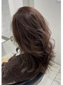 レイヤーカット/ハイライト/イヤリングカラー/美肌カラー