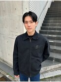rireニュアンスパーマカルマパーマベリーショートダークアッシュ