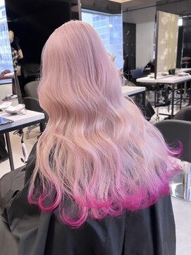 ペレ 梅田(PELE) 前髪/アンブレラカラー/こなれミディ/イメチェン/ウェーブパーマ