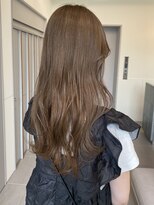 ローレンアオ(LOREN AO)&nbsp;オリーブベージュ/レイヤーロング/ブリーチカラ