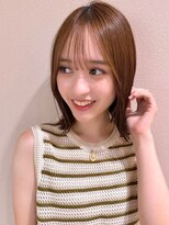 サンド ミュウ 横浜店(sand mieu)&nbsp;ボブディオリーブベージュ髪質改善縮毛矯正フェイスレイヤー