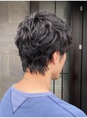 ストリート感のあるメンズラフパーマヘア