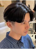ビジネス 爽やか ニュアンスパーマ　ナチュラル 好感度ヘア