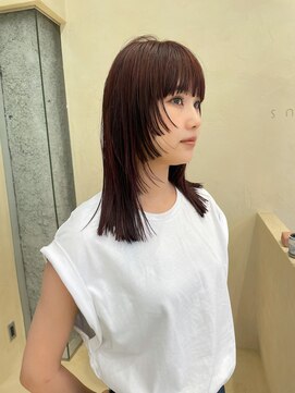 スニュウ(snuw) 【snuw mina】レイヤーカット/姫カット/透明感カラー/伏見