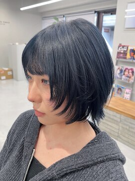 バルベストーキョーサウス(BARBES TOKYO SOUTH) ブルーブラックフェイスレイヤーヘア【RISA】