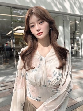 ジーナ 名駅(XENA.) 韓国風巻き/姫カットレイヤー/くすみベージュ/髪質改善★84