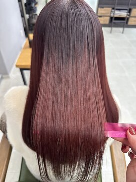 ヘアーアンドビューティーザ エフ(Hair Beauty the F) ＊髪質改善カラー_カシスレッド_m197