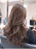 【韓国ヘア】ロングレイヤー顔まわりカットブリーチなし心斎橋