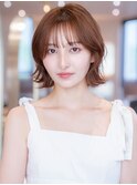 20代30代切りっぱなしボブ/髪質改善ボブ/顔周りレイヤーカット