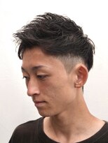 アストロ(ASTRO)&nbsp;束感アップバング10代20代学生人気スタイル刈り上げショート