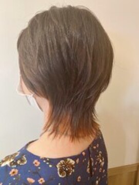 ユキオグループ グラン(yg GRAN) アプリコットオレンジ◎小顔くびれウルフ◎透明感