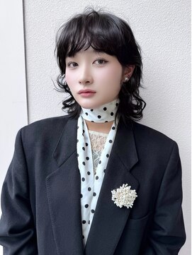 ミンクス渋谷スマートサロン(MINX shibuya smart salon) ミディアム小顔見せカット×ニュアンスクラシカルパーマ