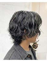 エノア 東京(ENORE) メンズパーマ|シルバーメッシュ|ダブルカラー|ブリーチ