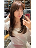 ノラ ヘアーサロン(NORA HAIR SALON)&nbsp;ナチュラル小顔前髪あり後れ毛サイドバング結べるボブくびれヘア