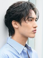 フィフス 原宿(fifth)&nbsp;原宿フェザーパーマニュアンスパーマメンズカットセンターパート