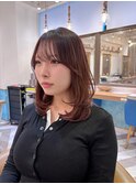 韓国顔周り/バタフライカット/ミディアムレイヤーカット北千住
