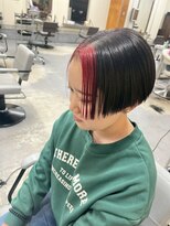 ザ ブリンク(THE BLINK)&nbsp;ミニボブ×インナーカラー赤