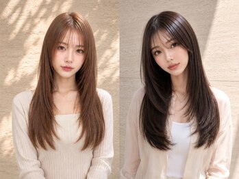 アース コアフュールボーテ 長野駅前店(EARTH coiffure beaute)の写真/気になるクセ・うねり・広がりなどのお悩みをしっかり解消！柔らかな質感のナチュラルストレートに♪