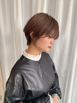 ビームズ トータルビューティー 西中島店(Bee ms Total Beauty)&nbsp;小顔見せショートベージュカラーブリーチしない透明感カラー