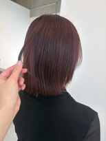 ルオラ(Luora)&nbsp;ブリーチなしダブルカラー×ワインレッド