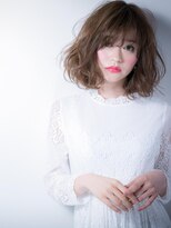 カバーヘア ブリス 川口(COVER HAIR bliss)&nbsp;斜めバングｘ外国人風カールの小顔大人ボブw川口20代30代40代