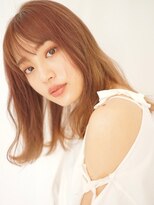 パール(PearL)&nbsp;《PearL》ピンクベージュの女っぽセミディ