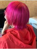 インスタ人気★映えるピンクカラー×マッシュショート