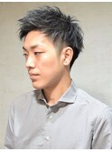 刈り上げセンターパートフェザーパーマサーフカールn