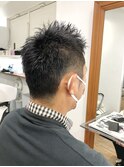 かき上げヘア　ニュアンスマッシュ　サイドパート　韓国マッシュ