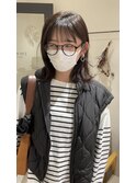 シースルーバングこなれミディアム
