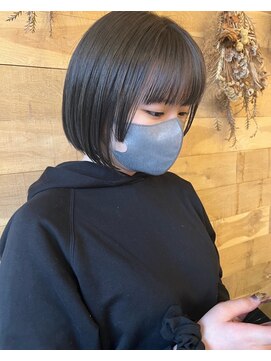 ドルセプラタ(Dulce plata) アッシュカラーなミニボブ