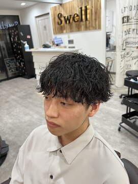 スウェル 千葉店(Swell) メンズツイストパーマスパイラルパーマフェード[千葉]