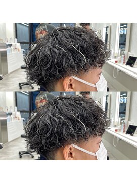 ルースト 西院店(ROOST) 波巻きホワイトハイライトマッシュ