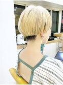 【morio成増 セリザワ】刈り上げマッシュショート ブリーチ