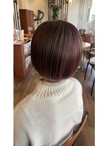 アッシュ アーティスティック スタジオ オブ ヘア(Ash artistic studio of hair) ピンクブラウン×ボブ