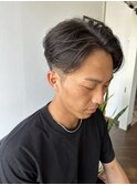 センターパートニュアンスパーマ