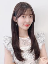 ノイ(noi)&nbsp;顔周りレイヤーカットくびれヘアミルクティーベージュカラー