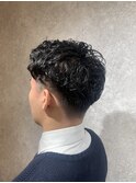 MEN’S HAIR/ブルーブラック/フェザーパーマ/本八幡
