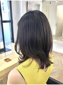 韓国ヘアくびれヘアヨシンモリ顔周りレイヤー30代40代